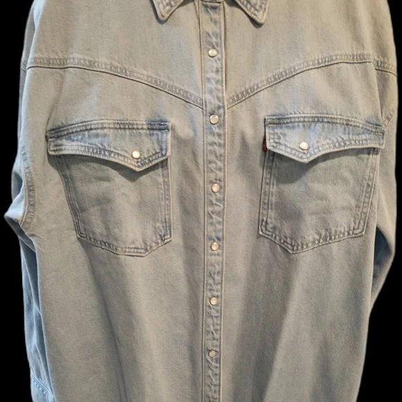 Levi's Dorsey Xl Western Denim Shirt - Picture 5 of 9